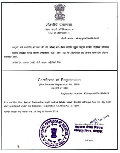 Certificate of Registration by AR